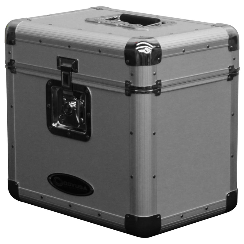 Odyssey KLP2SIL KROM Series Stackable Record/Utility Case for 70 12″ Vinyl Records & LPs (Silver)