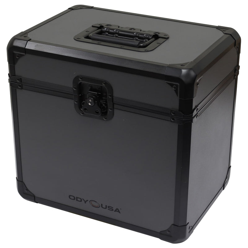 Odyssey KLP70BLG KROM Record/Utility Case for 70 12″ Vinyl Records (Black on Gray)