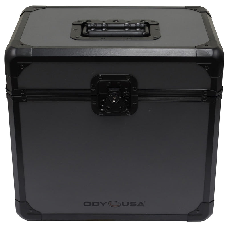 Odyssey KLP70BLG KROM Record/Utility Case for 70 12″ Vinyl Records (Black on Gray)