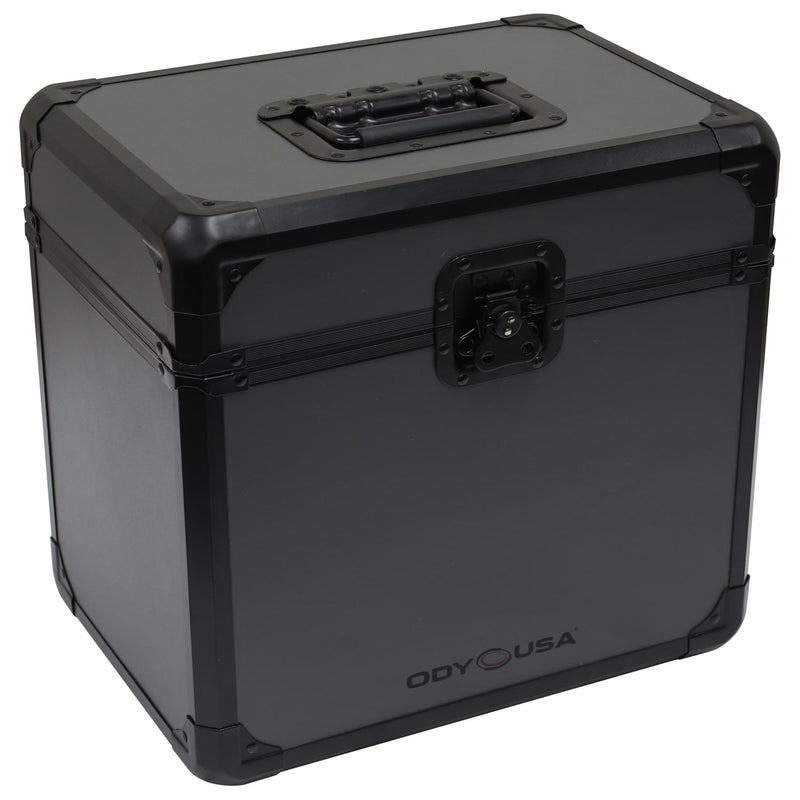 Odyssey KLP70BLG KROM Record/Utility Case for 70 12″ Vinyl Records (Black on Gray)