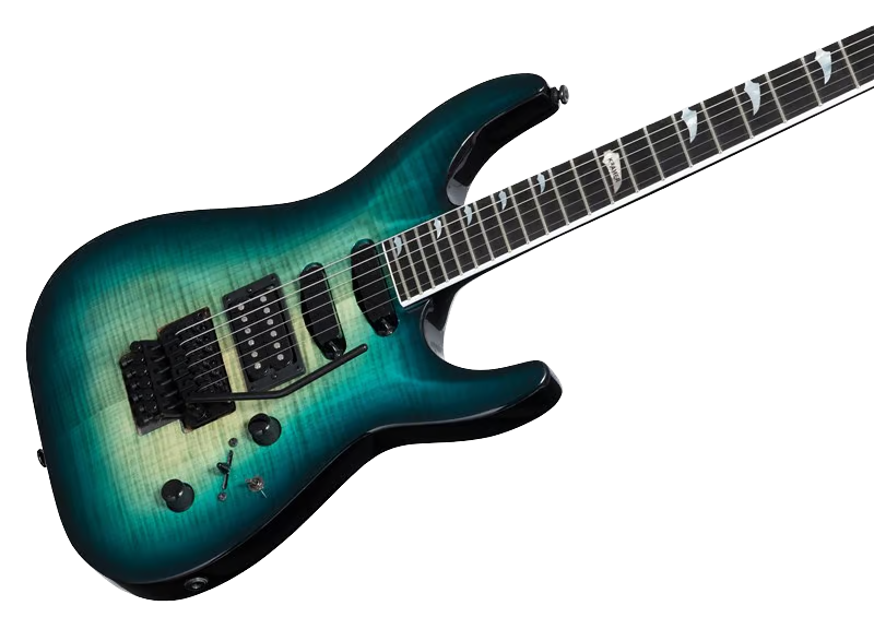 Kramer SM-1 FIGURED Electric Guitar (Caribbean Blue)