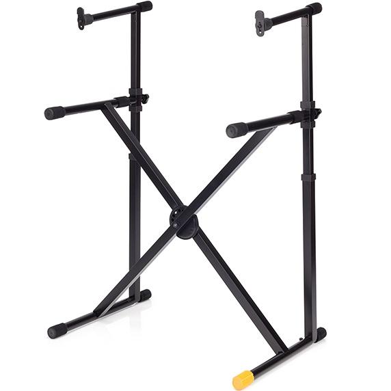 Hercules Ks210B Ez-Lok Double Tier X-Keyboard Stand - Red One Music