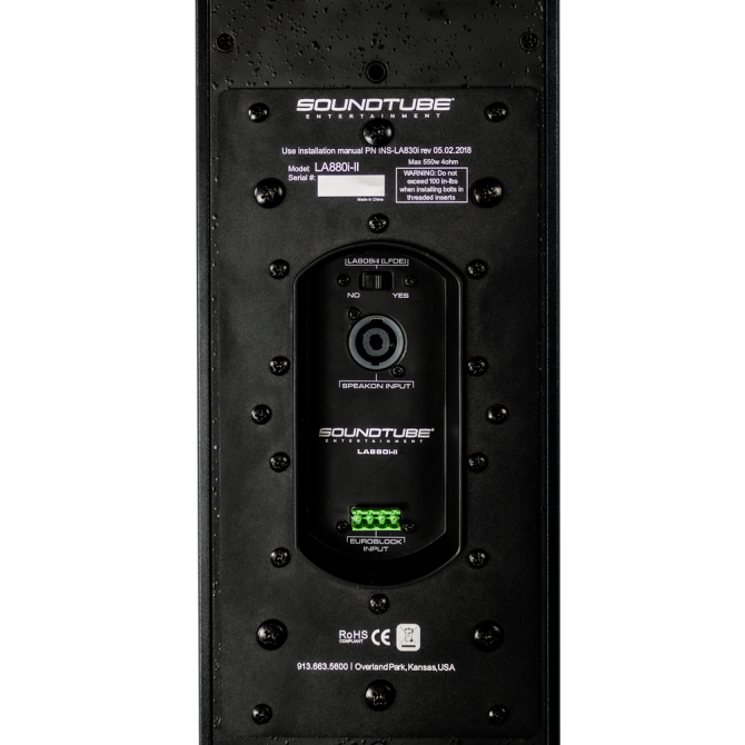 SoundTube LA880i-II 3-way Line Array Speaker (Black)