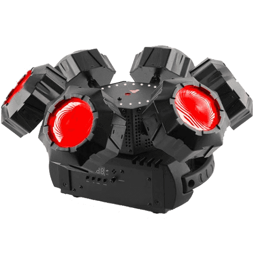 Chauvet Dj Helicopter Q6  Rotating Multi-Effects Light With Laser Rgbw - Red One Music