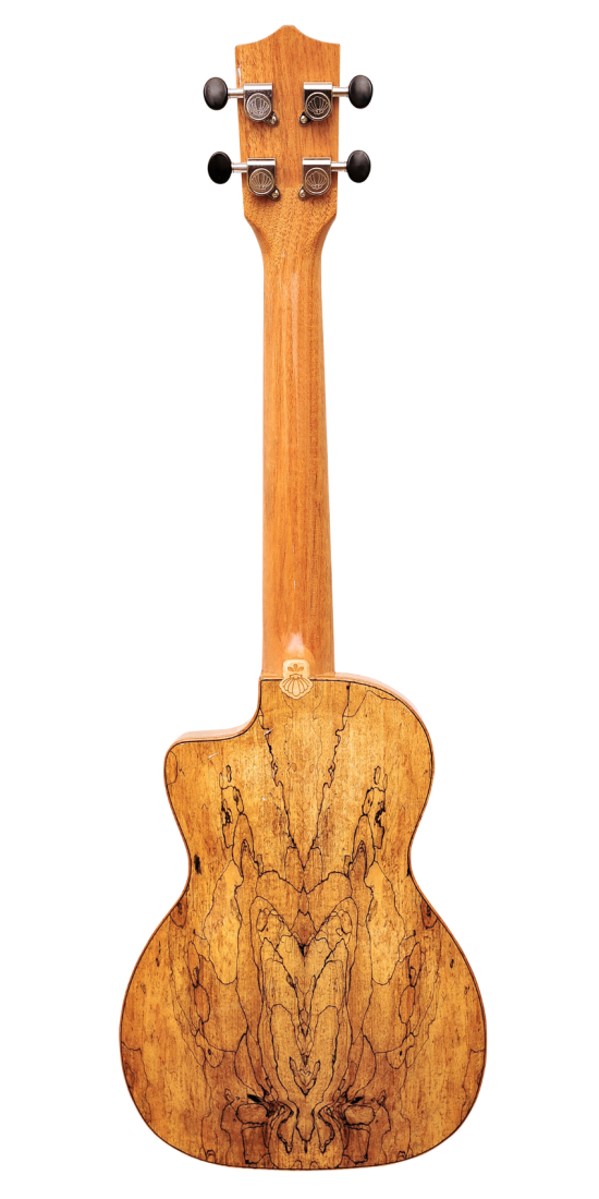 Leho LHUT-SMF-CE-TB Tenor Ukulele, Spruce / Spalted Maple, Thin Body