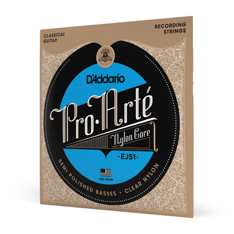 D'Addario EJ51 Pro Arte Semi-Polished Recording Classical Guitar Strings Hard Tension