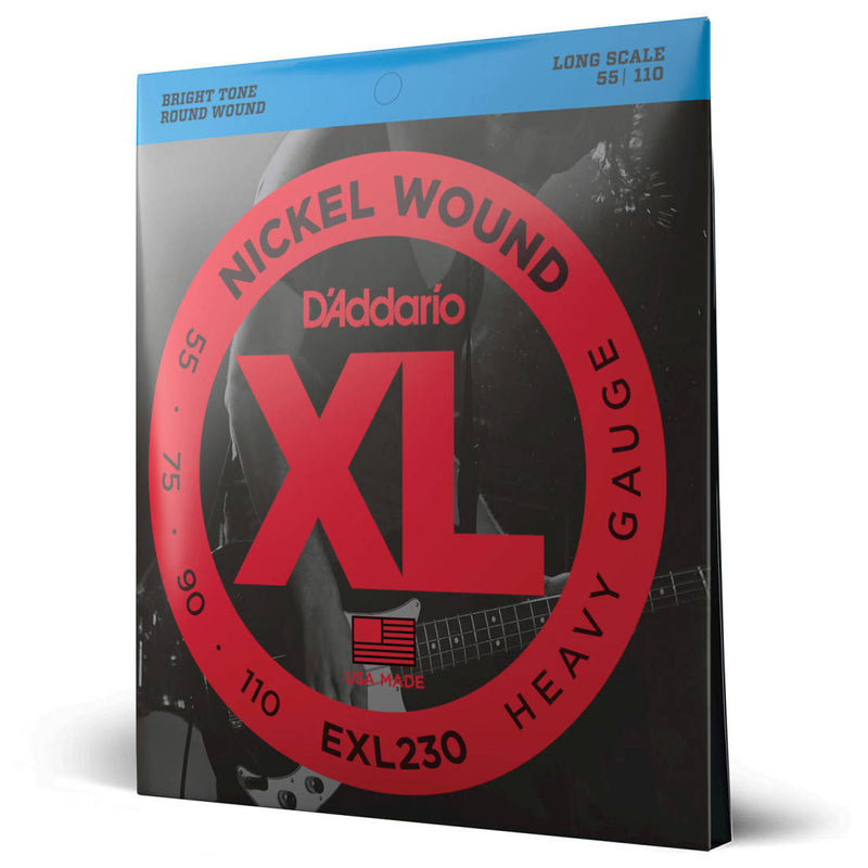 D'Addario Exl230 Nickel Round Wound Long Scale - 55-110
