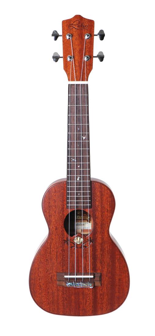 Leho LHUS-ASM-CEL Celebration All-Solid Mahogany Soprano Ukulele