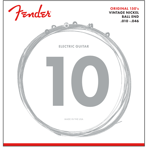 Fender 150R Pure Nickel 10-46 Electric Guitar Strings - Red One Music
