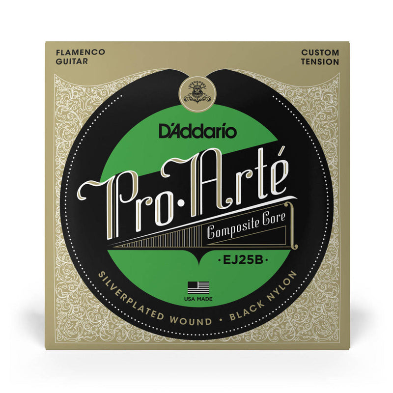 D'Addario EJ25B Pro-Arte Black Nylon Composite Flamenco Guitar Strings