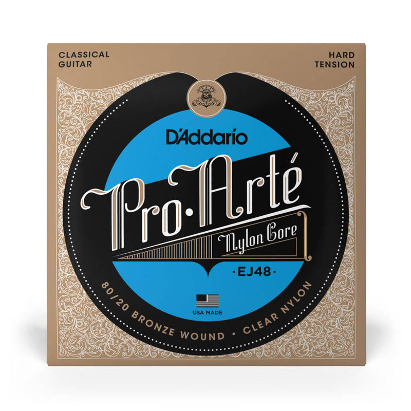 D'Addario EJ48 EJ Pro Arte Nylon Classical Guitar Strings Hard 80/20 28.5-44