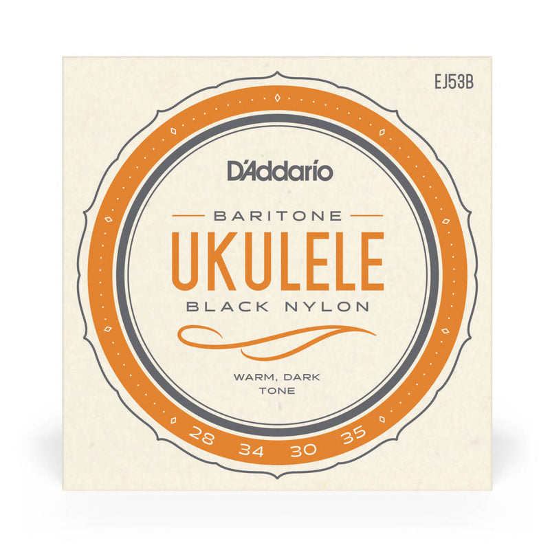 D'Addario EJ53B Baritone Black Nylon Ukulele Strings