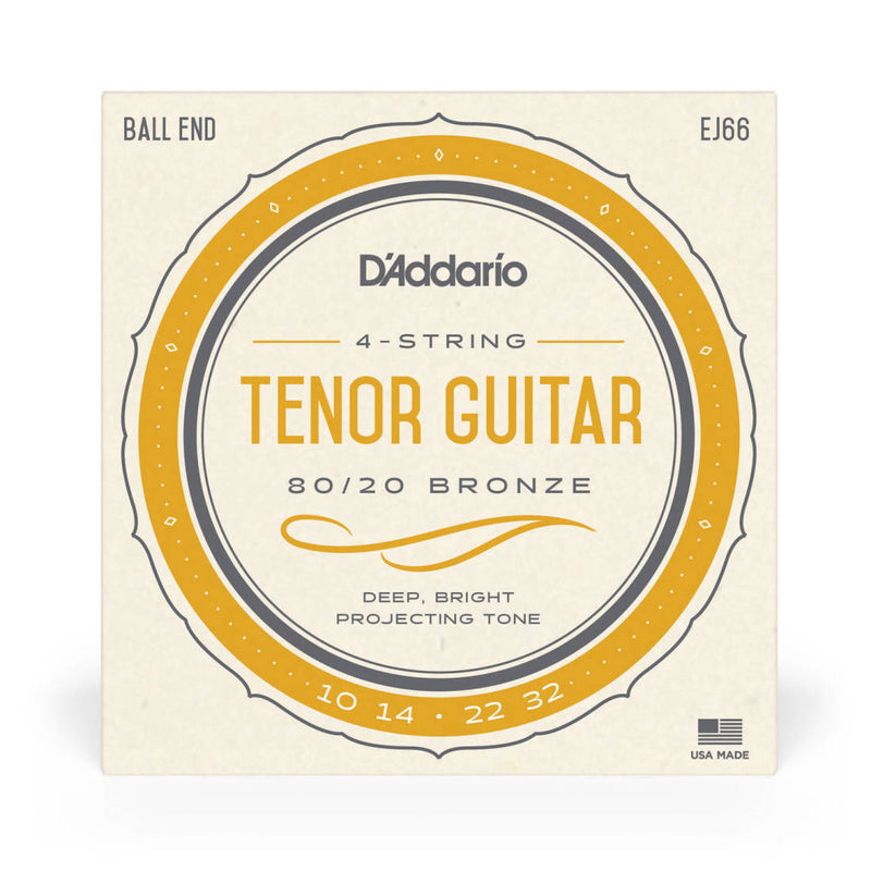 D'Addario EJ66 80/20 Bronze wound Tenor Guitar Strings