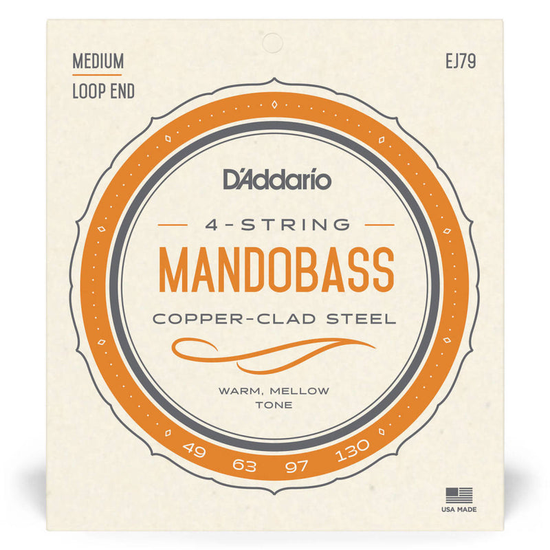 D'Addario EJ79 Copper Mandobass Strings 49-130