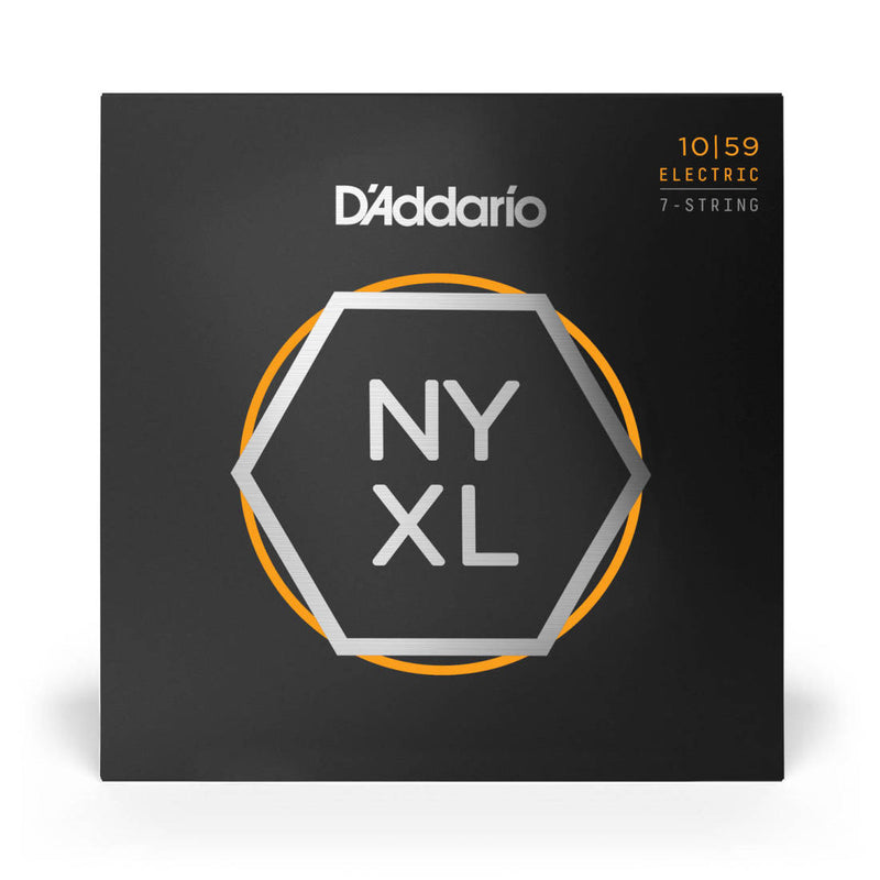 D'Addario NYXL1059 NYXL Electric Guitar Strings 7-String Light 10-59