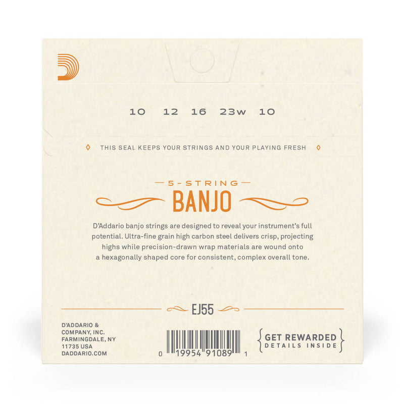D'Addario EJ55 Phosphor Bronze 5-String Medium
