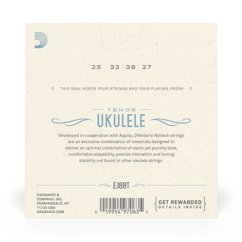 D'Addario EJ88T Tenor Ukulele Nyltech String Set