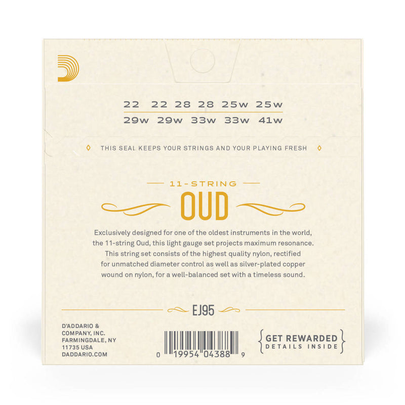 D'Addario EJ95 Oud 11-String Set