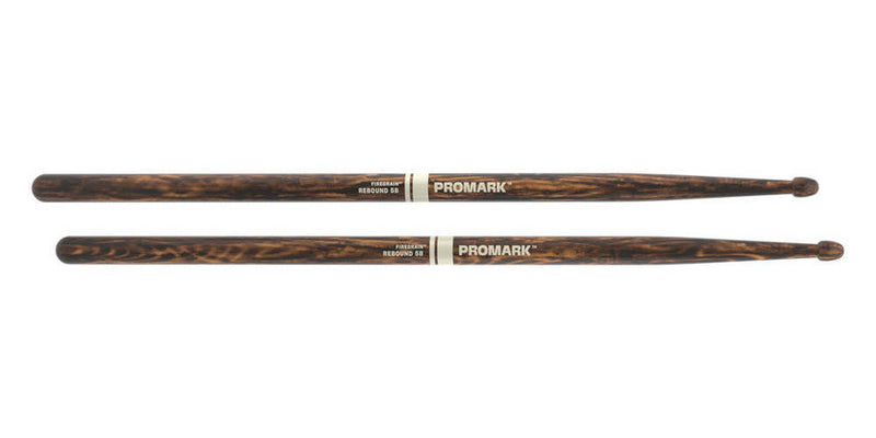 Bâtons à pointe en bois Pro-Mark R5BFG Rebound 5B FireGrain