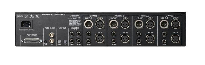 Préampli micro à mélange de tonalité à quatre canaux Universal Audio 4-710D avec dynamique