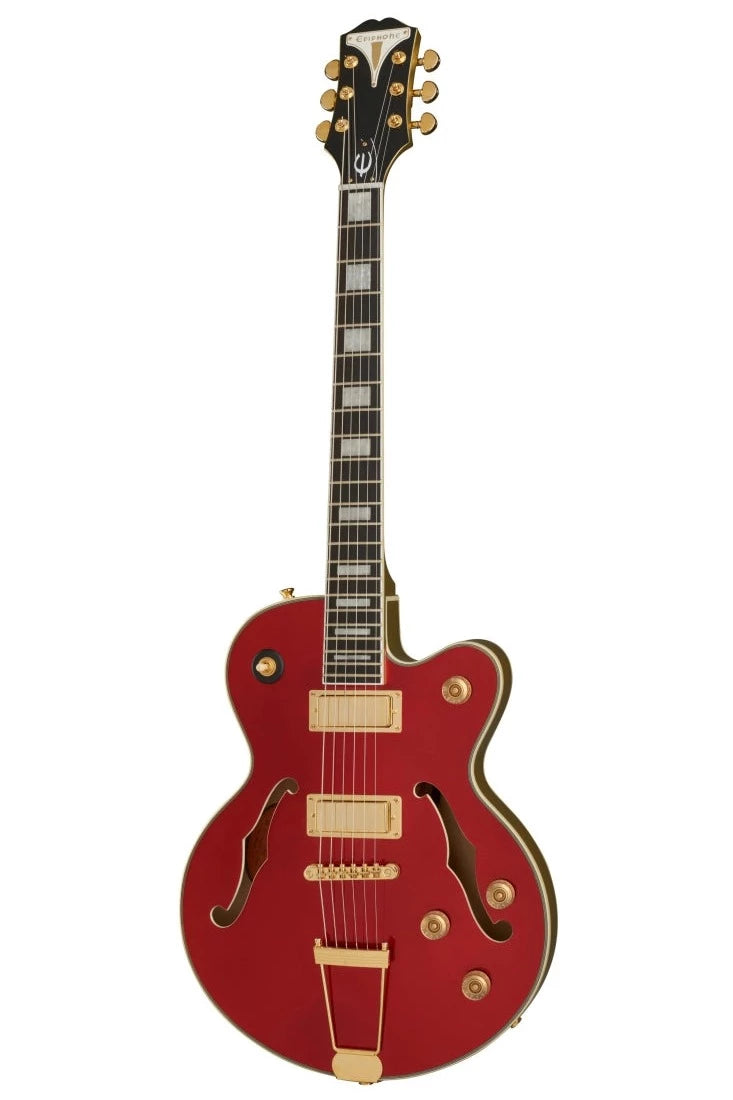 Epiphone ETUK Uptown Kat ES Guitare électrique à corps creux (rouge rubis)