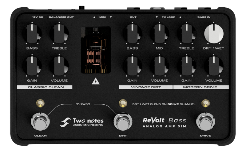 Two Notes TNREVOLTB ReVolt Bass Amp Simulator Pedal