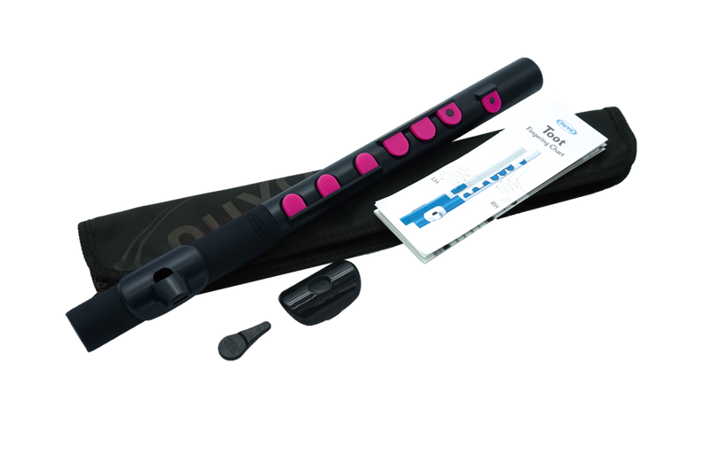Nuvo N430TBPK TooT Flûte pour débutant (noir/rose)
