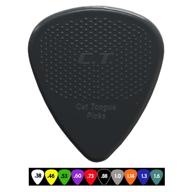 Cat's Tongue J-CT10 / 10 Picks Grip Brain - 10 pack (1,0 gris)