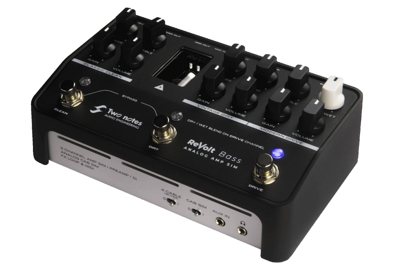 Two Notes TNREVOLTB ReVolt Bass Amp Simulator Pedal