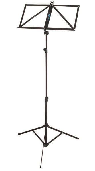Yorkville BS-106B Light Duty, Telescopic (3 Piece), Folding Music Stand - Black