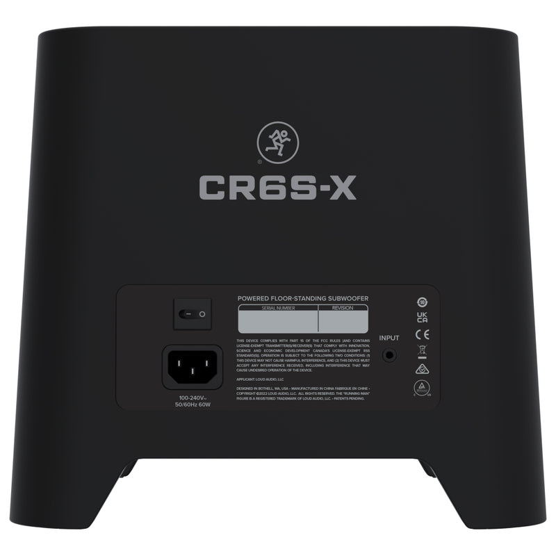 Mackie CR6S-X Powered Floor-Standing Subwoofer - 6.5"