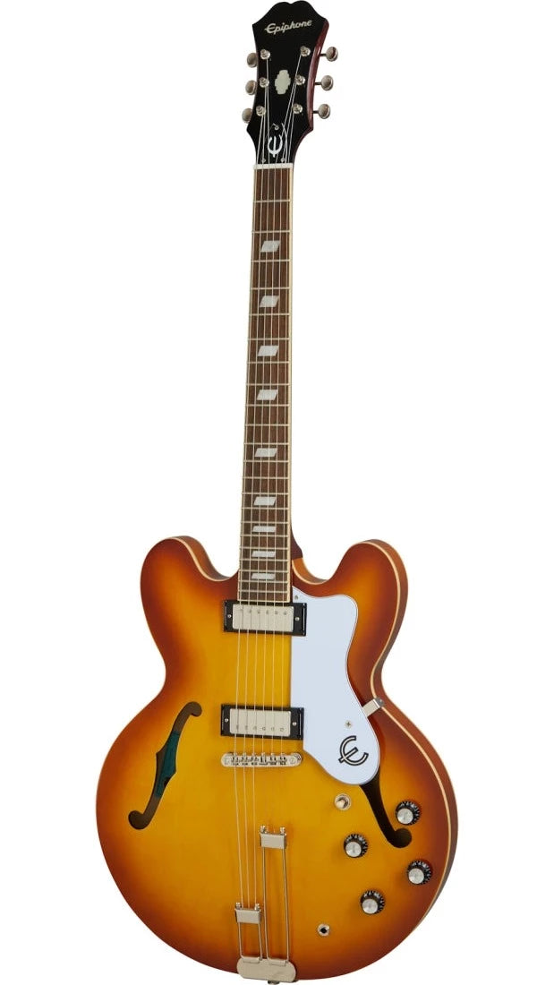 Epiphone EOR Riviera Guitare électrique semi-creuse à corps creux (Royal Tan)