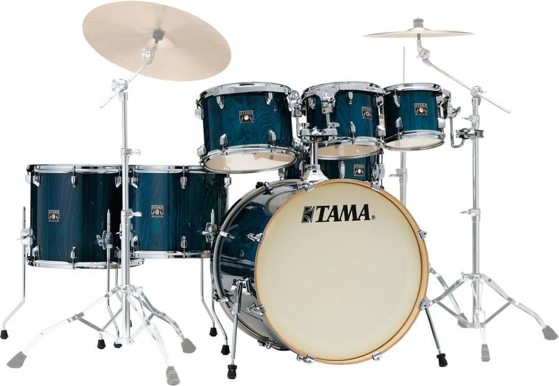 Tama CL72SPGHP Superstar Classic Exotic 7-Piece Shell Pack (Gloss Sapphire Lacebark Pine)