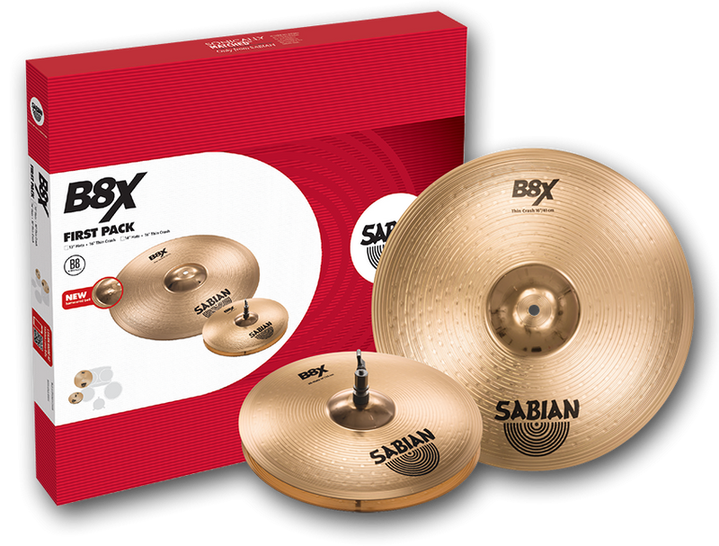 Sabian B8X 45011X First Pack 14''HH/16''Crash - Red One Music