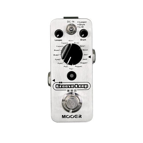 Mooer Groove Loop MLP2 Drum Machine and Looper Pedal - Red One Music