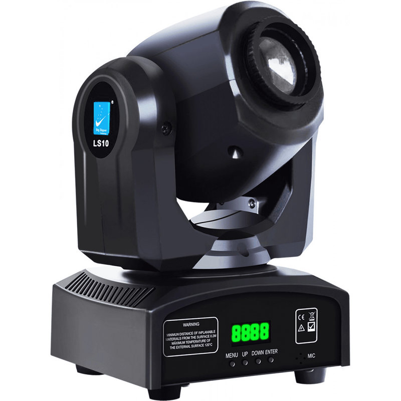 Big Dipper LS10 10W White Led Moving Head Lighting Fixture - Red One Music