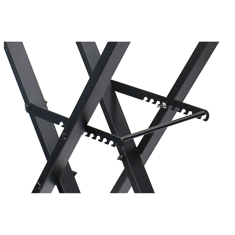 Odyssey LTBXS2MTCP - Black Two Tier X-Stand with Mic Boom and Top Shelf