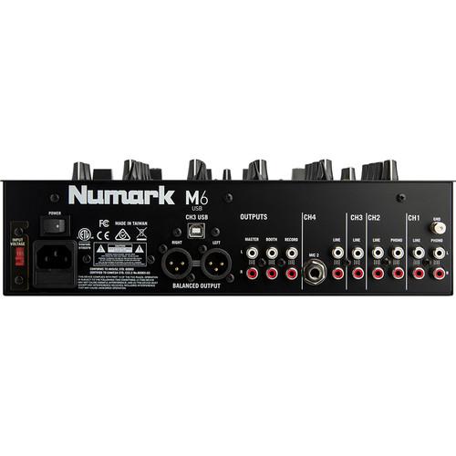 Numark M6 Usb 4-Channel Usb Dj Mixer - Red One Music