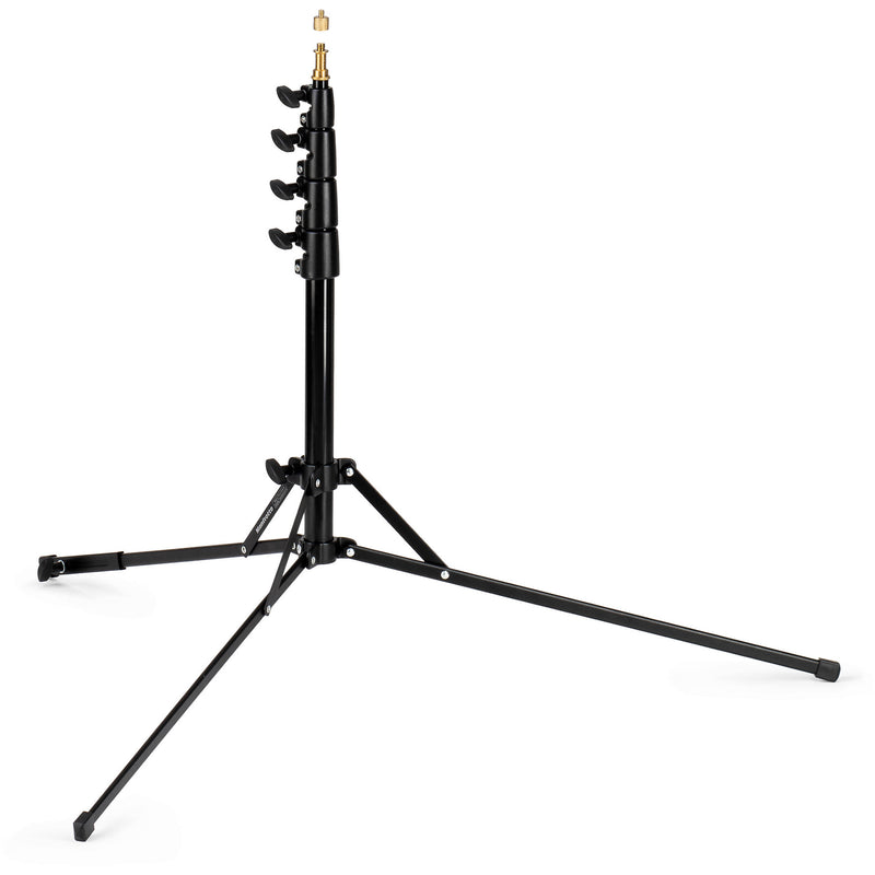 Mafrotto MA5002BL Nano Plus Alu Stand Compact, Black Aluminum w/Fold Up Legs