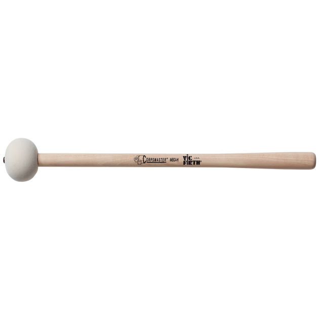 Vic Firth MB3H Corpsmaster® Bass Maillet - Tête large, dur