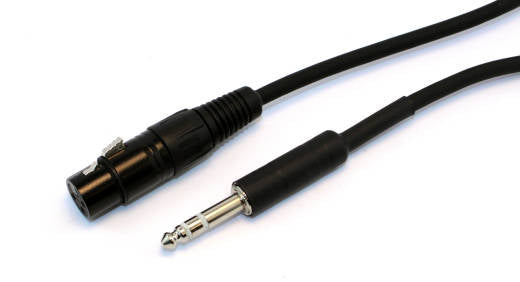 Yorkville Standard Series Balanced XLR-F to TRS Interconnect Cable - 10 Feet