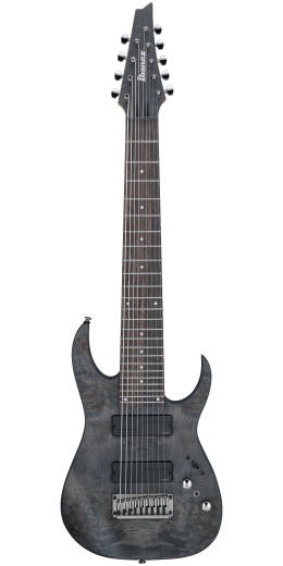 Ibanez RG9PBTGF Axe Design Lab 9 String Electric Guitar (Transparent Gray Flat)
