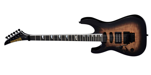Kramer SM-1 FIGURED Left-Handed Electric Guitar (Black Denim)