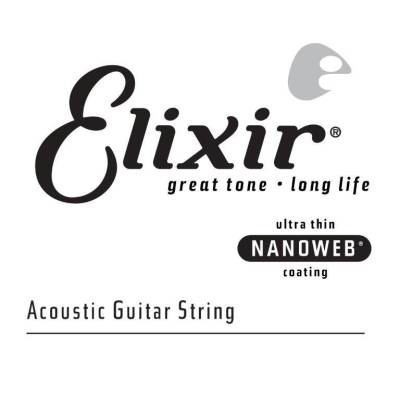 Elixir 14156 Phosphor Bronze Acoustic Guitar .056 Single String w/ Nanoweb Coating