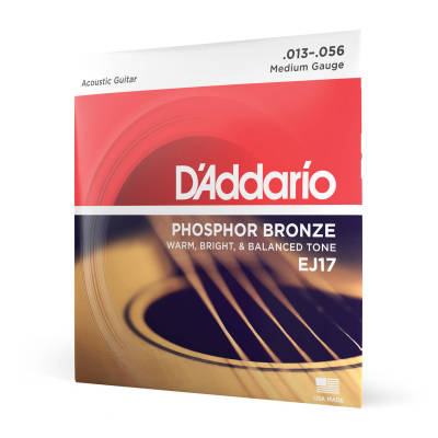 D'Addario EJ17 Bronze phosphoreux MOYEN 13-56