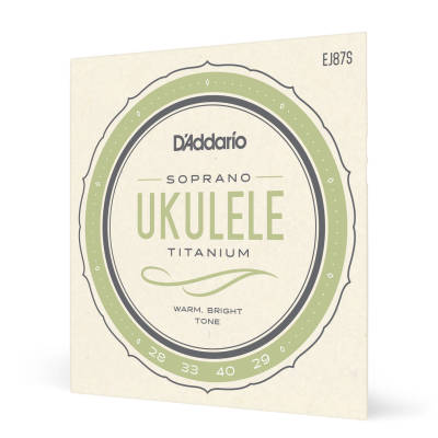 D'Addario Ej87s Soprano Ukulele Titanium String Set