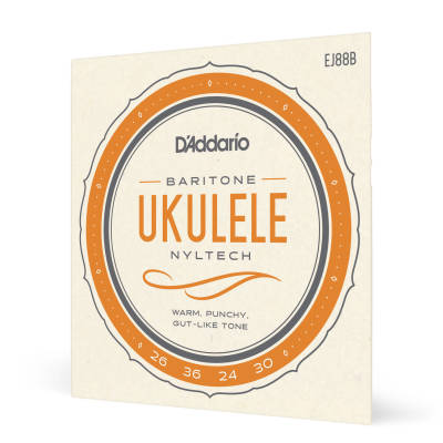 D'Addario EJ88B Baritone Ukuléle Nyltech Set Set
