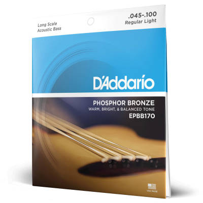 D'Addario EPBB170 Phosphore Bronze Acoustique Longue Échelle 45-100