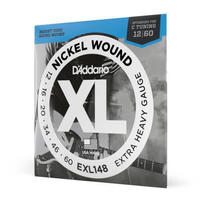 D'Addario EXL148 Xl Electric Guitar Strings Xtra Heavy 12-60