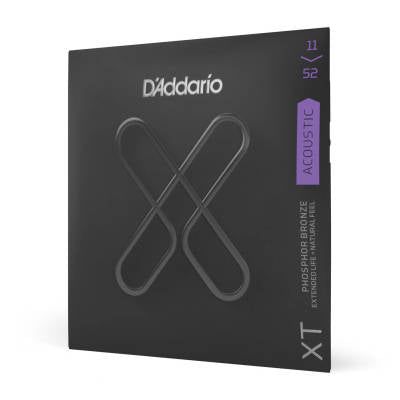 D'Addario XTAPB1152 Cordes de guitare acoustique en bronze phosphoreux - Light 11-52
